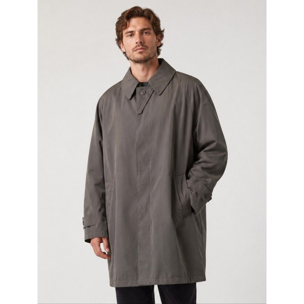 NWT Vintage Y2K Millennium Collection chocolate Dupont Thermallite trenchcoat